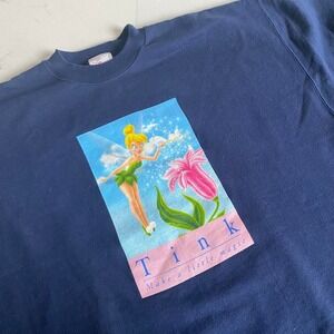 Vintage Disney‎ store Tinker Bell crew neck womens size large